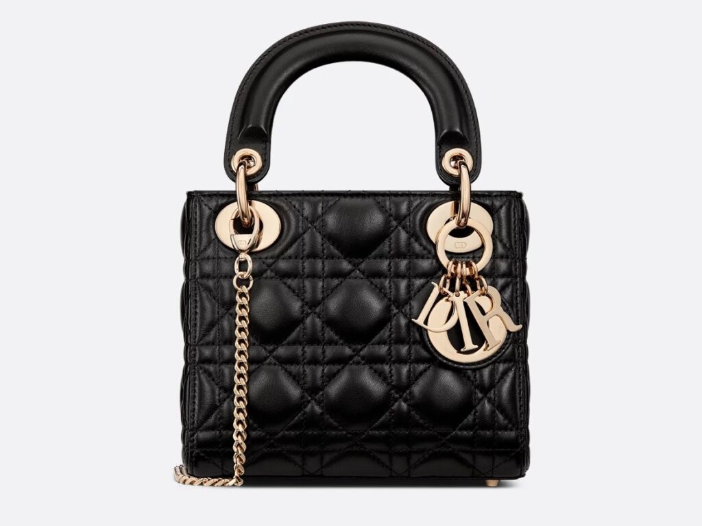 ディオール　Lady Dior バッグ ミニ
カナージュ ラムスキン