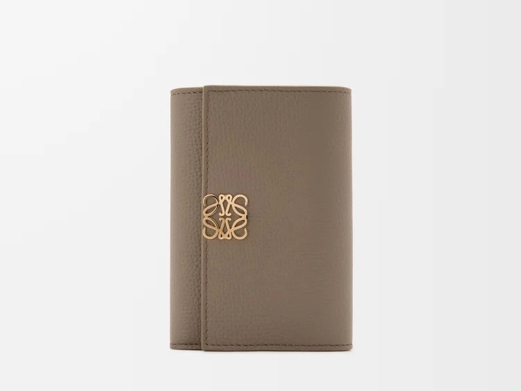 ロエベアナグラム バーティカル ウォレット スモール（ペブルグレインカーフ）